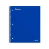 Staples Premium 5-Subject Subject Notebooks, 8.5" x 10.5", Wide Ruled, 200 Sheets, Black (ST58309)