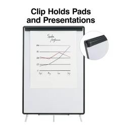 Staples Presentation Flip Chart Easel, White Steel (28217US/50445US)