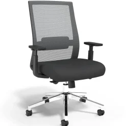 Staples Prestige Marrett Ergonomic Fabric Swivel Task Chair, Black (UN53249)
