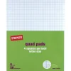Staples® Quadrille Graph Pads, 50 Sheets, 4 Squares Per Inch, White, 8 1/2"H x 11"W, 36/Ct
