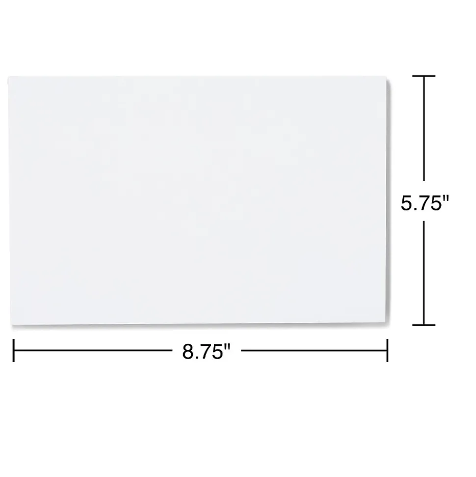 Staples QuickStrip EasyClose Self Seal Invitation Envelopes, White Wove, 100/Box (ST394063/394063)
