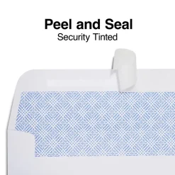 Staples QuickStrip EasyClose Self Seal Security Tinted #6 3/4 Business Envelopes, 3 5/8" x 6 1/2", White, 100/Box (ST50313-CC)