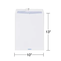 Staples QuickStrip EasyClose Self Seal Security Tinted Catalog Envelopes, 10