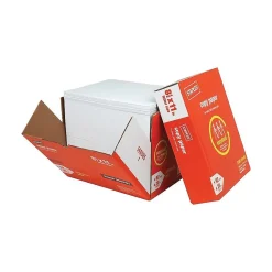 Staples Ream-Less Copy Paper, 8.5" x 11", 20 lbs., White, 2500 Sheets/Carton (20587)