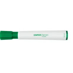 Staples Remarx Dry Erase Markers, Broad Point, Green, 12/Pack (18889)