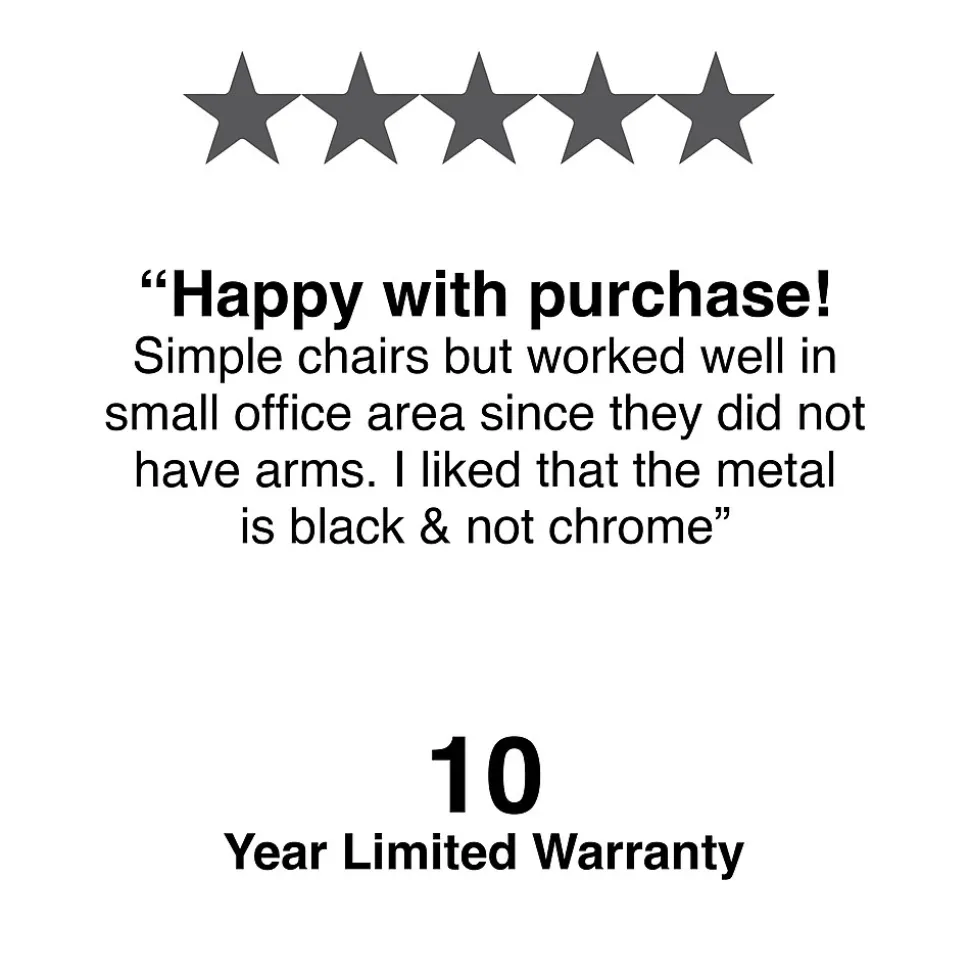 Staples Resin Stacking Chair, Black, 4/Pack (51475)