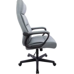 Staples® Rutherford Ergonomic Faux Leather Swivel Executive Chair, Gray (58677V)