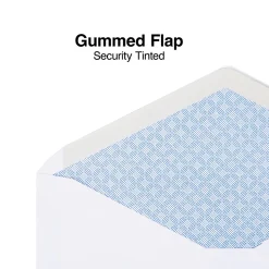 Staples Security Tinted #10 Business Envelopes, 4 1/8" x 9 1/2", White, 500/Box (ST50302-CC)