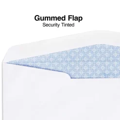 Staples Security Tinted #10 Double Window Envelopes, 4 1/8" x 9 1/2", White, 500/Box (ST20137)