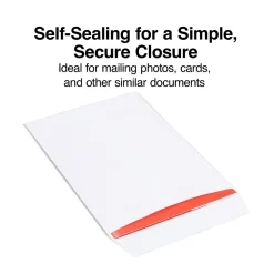 Staples Self Seal #1 Catalog Envelopes, 6"L x 9"H, White, 100/Box (SPL609121)