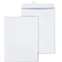 Staples Self Seal Security Tinted Catalog Envelopes, 9" x 12", White, 100/Box (21574)