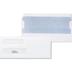 Staples Self Seal Self Seal Security Tinted #8 Double Window Envelopes, 3 5/8" x 8 5/8", White, 500/Box (ST28732-CC)