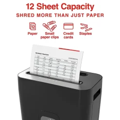 Staples 12-Sheet Cross-Cut Multi-Media Shredder (ST62151)