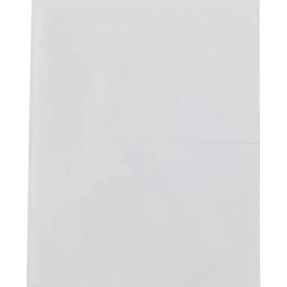 Staples Shop Ticket, 8.5" x 11", Clear, 50/Pk