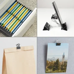 Staples Small Binder Clips, Small, Black, 2304/Carton (32002)