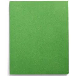 Staples Smooth 2-Pocket Paper Folder, Green, 25/Box (ST27533)