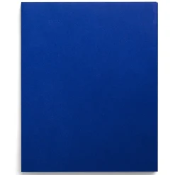 Staples Smooth 2-Pocket Paper Folder, Electric Blue, 25/Box (27534-CC)