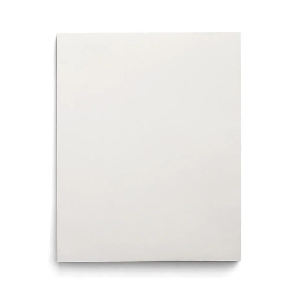 Staples Smooth 2-Pocket Paper Folder, White, 25/Box (27537-CC)