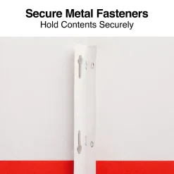 Staples Smooth 2-Pocket Paper Folder with Fasteners, Orange, 25/Box (50775/27543-CC)