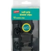 Staples® Soft Grip Binder Clips, 1 1/4" Width, 5/8" Capacity, Black, 12/Pk
