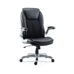 Staples Sorina Ergonomic Bonded Leather Swivel Executive Chair, Black (58262)