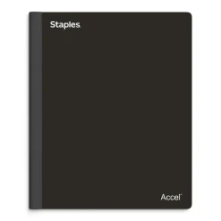 Staples® Spine Guard 1-Subject Subject Notebooks, 8.5" x 11", College Ruled, 100 Sheets, Assorted (36932-CC/08004)