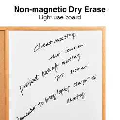 Staples Standard Cork & Dry Erase Whiteboard, 4' x 3' (28324-CC)