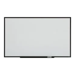 Staples Standard Durable Magnetic Steel Dry-Erase Whiteboard, Steel Black Frame, 5' x 3' (52480-CC)