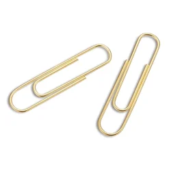 Staples Standard Paper Clips, Gold, 100/PK (21382)