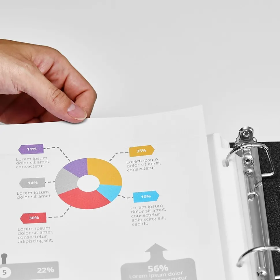 Staples Standard Weight Sheet Protectors, 8.5" x 11", Clear, 100/Box (10524)