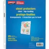 Staples Standard Weight Sheet Protectors, Clear, 25/Box (10523-US)