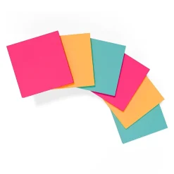 Staples Stickies Adhesive Notes, 3" x 3" Assorted Colors, 100 Sheets/Pad, 12 Pads/Pack (S-33BRP12/52568)