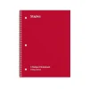 Staples® 3-Subject Subject Notebooks, 8.5" x 11", College Ruled, 150 Sheets, Assorted (27524M)