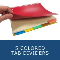 Staples 5-Subject Subject Notebooks, 8.5