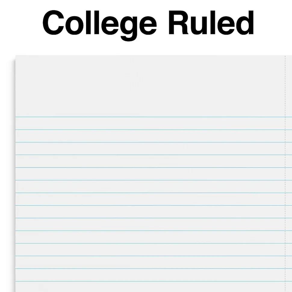 Staples® 3-Subject Subject Notebooks, College Ruled, 150 Sheets, Assorted (83360)