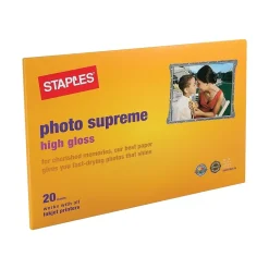 Staples Supreme Glossy Photo Paper, 13" x 19", 20/Pack (19901-CC)