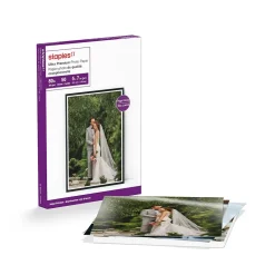 Staples Supreme Glossy Photo Paper, 5" x 7", 50/Pack (ST19892)