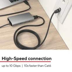 Staples TECH 10' Cat 7 Ethernet Cable, Male to Male, Black (ST62461)