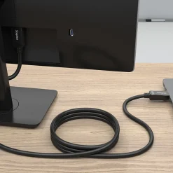 Staples TECH 6 ft. Display Port to Display Port Audio/Video Cable, Male to Male, Black (ST62474)