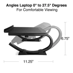 Staples TECH 14.75 x 11.25 Steel Adjustable Laptop Stands, Black (51232)