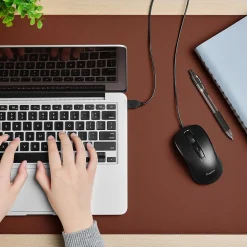 Staples TECH Ambidextrous Optical USB Mouse, Black (ST62598)