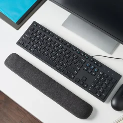 Staples TECH Beaded Non-Skid Wrist Rest, Black/Gray (23943)