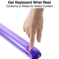 Staples TECH Gel Non-Skid Wrist Rest, Purple Crystal (79039)