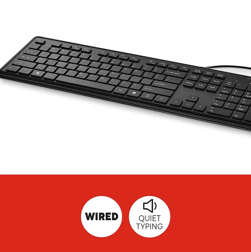 Staples TECH Keyboard, Black (ST62600)