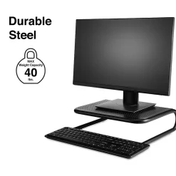 Staples TECH Monitor Stand, Up to 27" Monitor, Black (35548)
