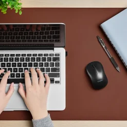 Staples TECH Wireless Ambidextrous Optical USB Mouse, Black (ST62601)