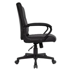 Staples Tervina Ergonomic Luxura Swivel Manager Chair, Black (56904V-CC)