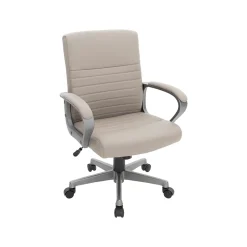 Staples Tervina Ergonomic Luxura Swivel Manager Chair, Taupe (56905V-CC)