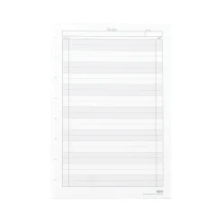 Staples To-Do Customizable Notebook Accessories, 5.5" x 8.5", Cornell, 50 Sheets, White, /Pack (19994STP)