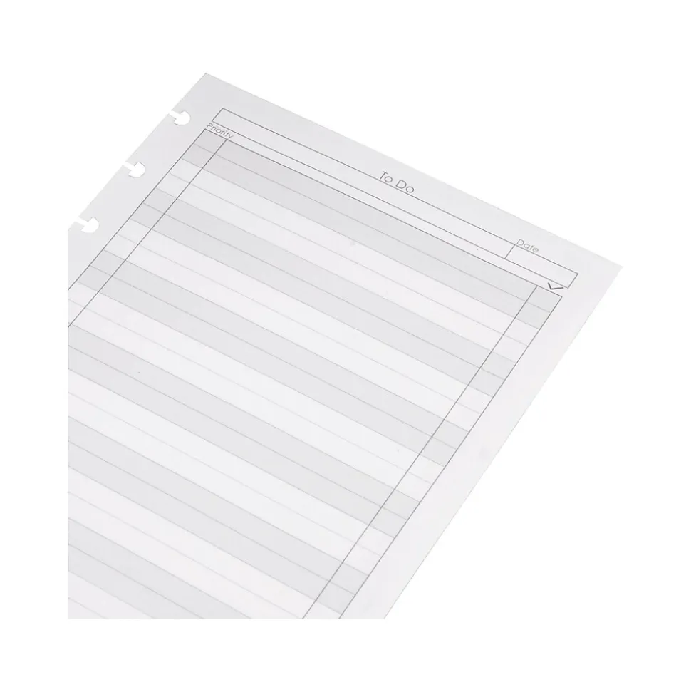 Staples To-Do Customizable Notebook Accessories, 5.5" x 8.5", Cornell, 50 Sheets, White, /Pack (19994STP)